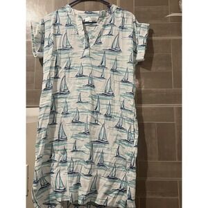 Sailing Lilibridge x JAYE'S STUDIO Luxe Cotton Sateen Day Dress SZ XS 2-4